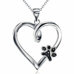 Limited Edition Pure Sterling Silver Heart & Paw Pendant Necklace.jpeg