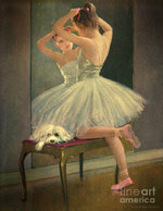 girl-ballet-dancer-fixes-her-hair-with-maltese-dog-on-bench-pierpont-bay-archives.jpg