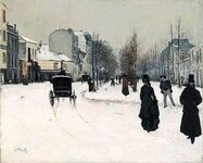 'Boulevard de Clichy under Snow',1876. Goeneutte.jpg