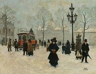  'A Winter Stroll In Kongens Nytorv'. pre-1934. .jpg