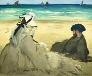 'On the Beach', 1873._Edouard Manet__.jpg