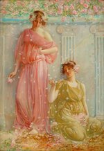 'A Summer Shower',1898. Charles Louis Hinton.jpg