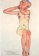 'Nude Woman Dressing'1910 Egon Schiele.jpg