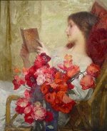 'Young woman reading', 1902.Samuel Melton Fisher.jpg