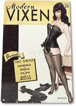 TIN SIGN Betty Page Vixen Metal Decor Wall Art Pin-up Shop A246 12.jpg