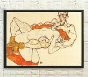 Egon Schiele Art Print 1913 - Schiele Wall Art Print Schiele Poster Art Reproduction Schiele A...jpg