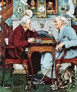 'April Fool (Checkers)' 4-3-43. Norman Rockwell.jpg