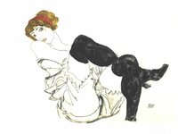 'Valerie Neuzil in Black Hose', 1913.jpg