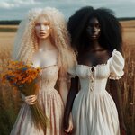 Black and Albino Cottagecore girls.jpeg