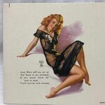 Vintage Ink Blotter Pin-up Girl By Earl Moran Lazy Mary.jpg