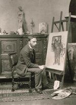 John William Waterhouse in Studio, 1891.jpg