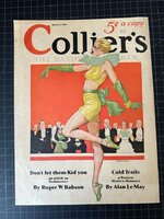 Vintage 1933 Collier's Magazine Cover - COVER ONLYvintage retro gift decor.jpg