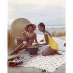 Young Women on the Beach' Contemporary Archival Color Photograph Print From the Original Negat...jpg