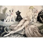 Original Louis Icart Artwork Watercolor Pen and Ink and Pencil Perfect Harmony C_ 1931 Art Deco.jpg