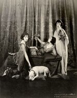 Constance Talmadge, Norma Talmadge, and Natalie Talmadge with Bull Terrier, a Parakeet, and a ...jpg