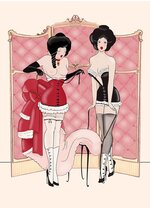 Dressing for the Show - Artprint _ Madame Dabi _ belle epoque illustration _ Burlesque _ Burle...jpg