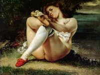 'Woman in White Stockings',1861.Gustave Courbet.jpg