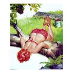 Hilda Pinup Thirsty Need a Drink Remastered Voluptuous Pin-up Prime Reproduction Vintage illus...jpg