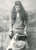 Annie Oakley & Dog Photo Print - Western Photo - Vintage Old Photo - Western Art - Dog Picture...jpg