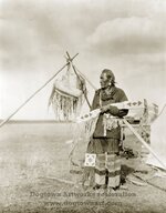 In a Blackfoot Camp, Restored Large Photograph of Vintage Native American Indian Blackfoot Bla...jpg