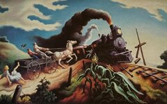 'The Wreck of the Ole‘97',1943.Thomas Hart Benton.jpg