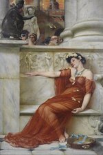 John Reinhard Weguelin - The Tired Dancer (1879), Canvas Gallery Wrapped Giclee Wall Art Print...jpg