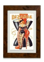 Vintage 1940's Bizarre Fetish Magazine Cover Framed Print.jpg