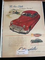 Vintage 1946 Oldsmobile Postwar Hydra-Matic Drive automobile ad Advertisement.jpg