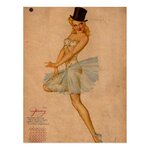 Vintage Retro Alberto Vargas Pin Up Girl Postcard.jpg