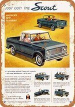 Metal Sign - 1961 International Scout - Vintage Look 2Wall Decor for Cafe beer Bar Decoration ...jpg