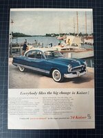 Vintage 1954 Kaiser Automobile Print advertisement retro gift decor.jpg