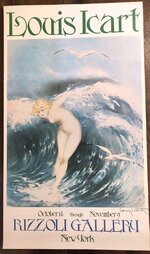 Venus In The Waves Louis Icart Rizzoli Gallery Art Print Vintage Nyc 21X36.jpg