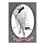 1956 French Mid-Century Lingerie Advertisement Print, Matted.jpg