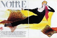 René Gruau 1986 Le Faste de l'Allure Noire (6 pages), 6 pages.jpg